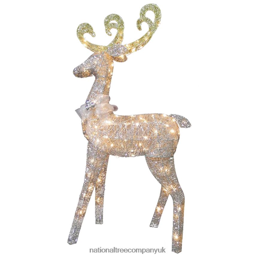 decoration | National Tree Company 60 in Reindeer Decoration with Clear Lights F2L4F610